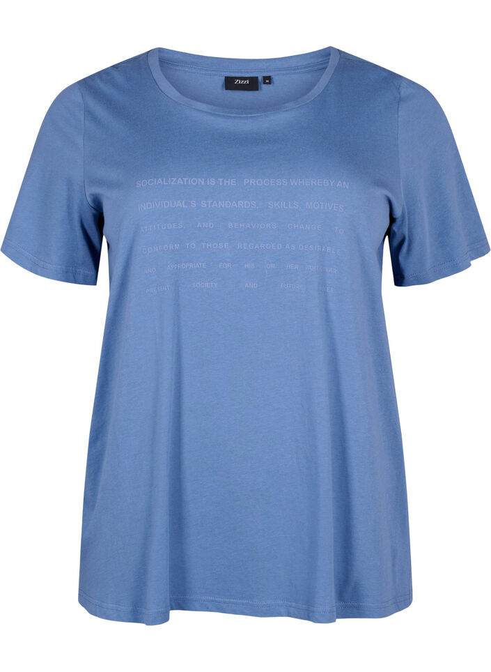 T-shirt med tekst motiv, Moonlight B. W.Navy, Packshot image number 0