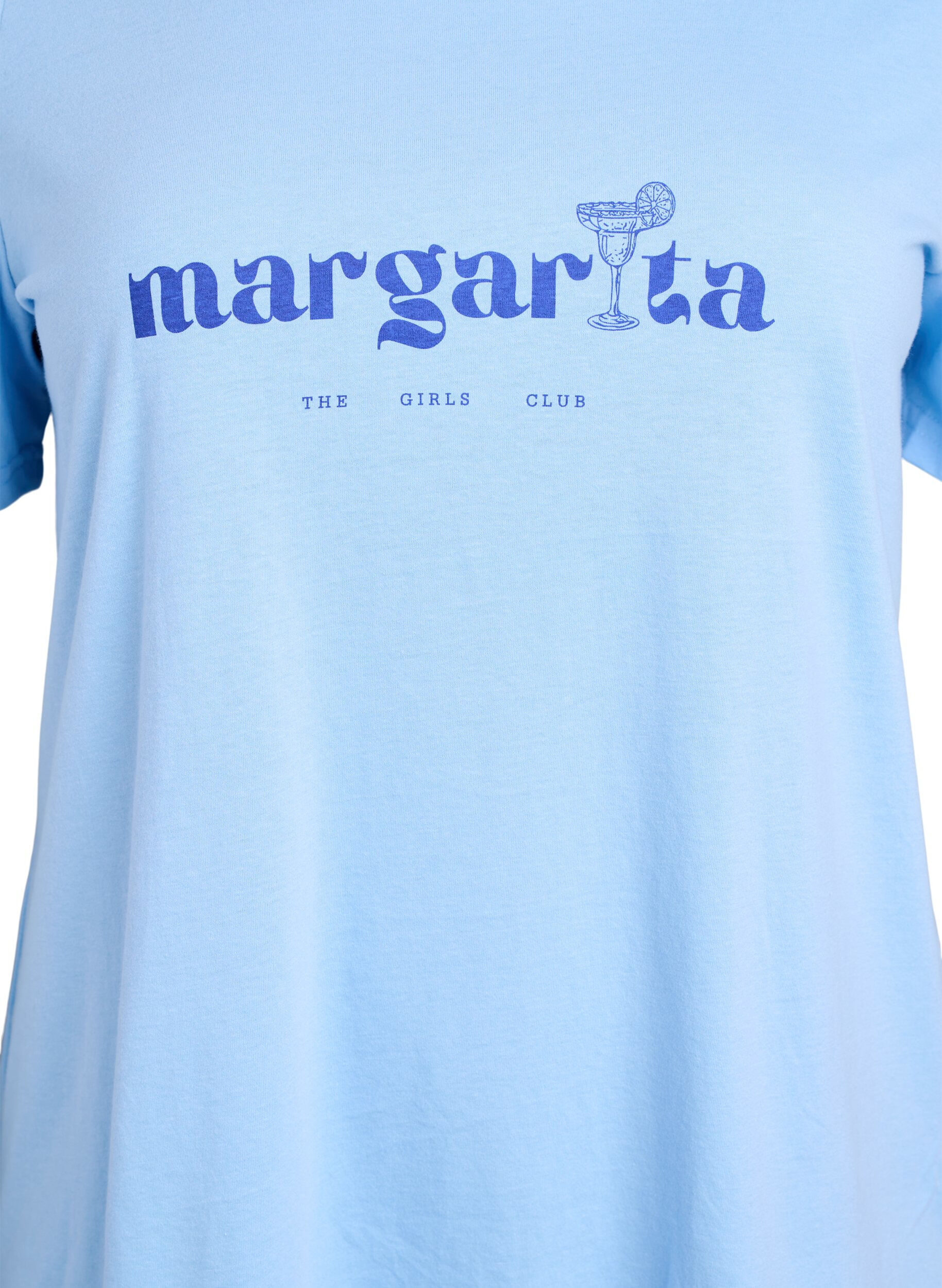 Zizzi FLASH - T-shirt med motiv, Bl&aring;, Packshot image number 2