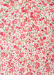 Kort kjole i bomuld med blomsterprint, R&oslash;d, Packshot image number 2