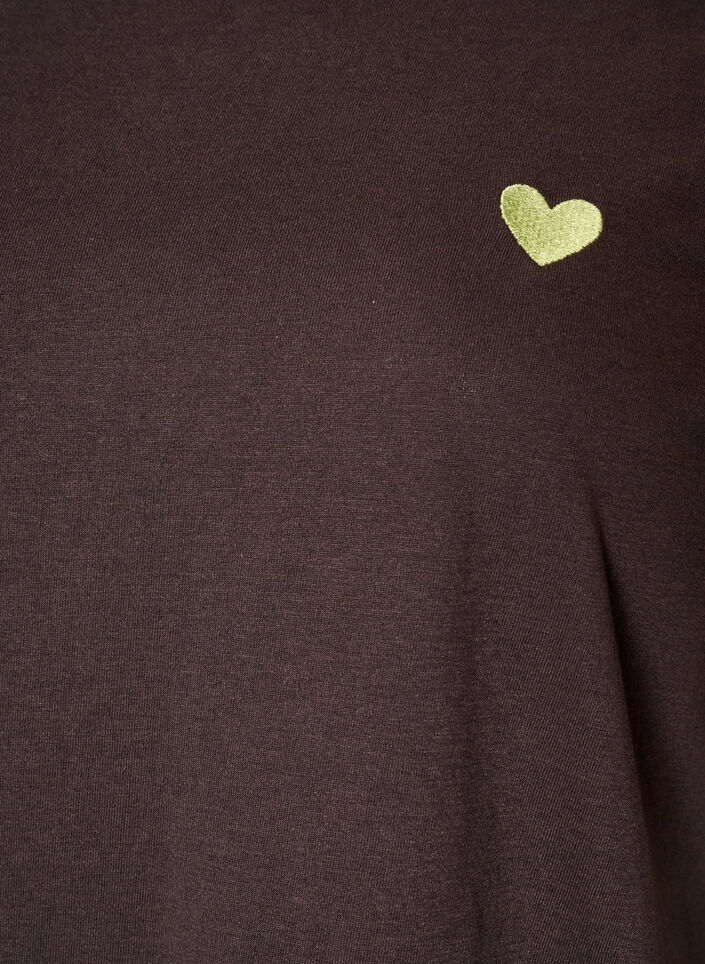 T-shirt med motiv, Brun, Packshot image number 2