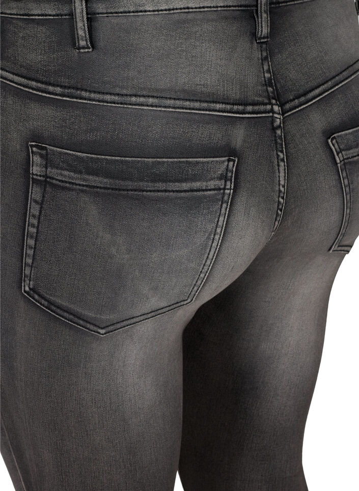Super slim Amy jeans med h&oslash;j talje, Dark Grey Denim, Packshot image number 3