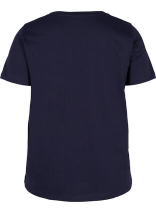 Jule t-shirt i bomuld, Navy Blazer Penguin, Packshot image number 1