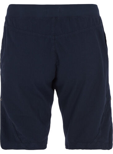 Løse shorts i bomuld med lommer, Night Sky, Packshot image number 1