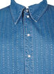 Denimskjorte med rhinesten, Light Blue Denim, Packshot image number 2