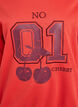Sweatshirt med frontmotiv, R&oslash;d, Packshot image number 2