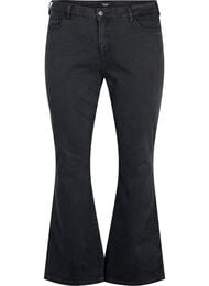 Ellen bootcut jeans med høj talje, Grey Denim