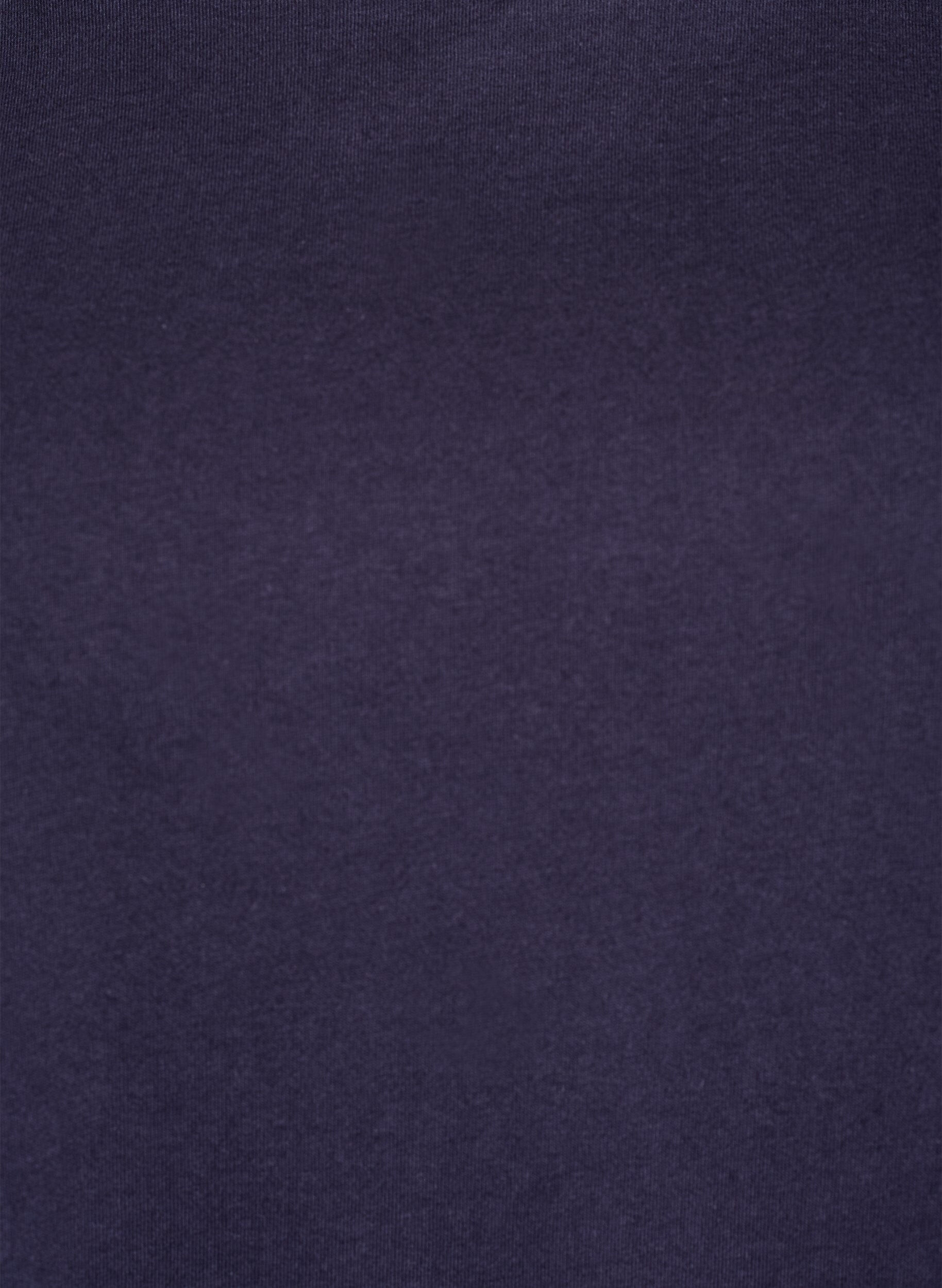 Zizzi T-shirt med broderi anglaise &aelig;rmer, Bl&aring;, Packshot image number 2