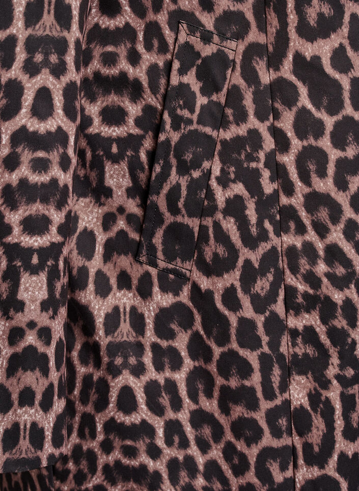 Frakke med leopardmønster, Brun, Packshot image number 3