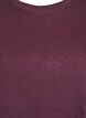 Basis t-shirt i bomuld med rund hals , M&oslash;rk Bordeaux, Packshot image number 2