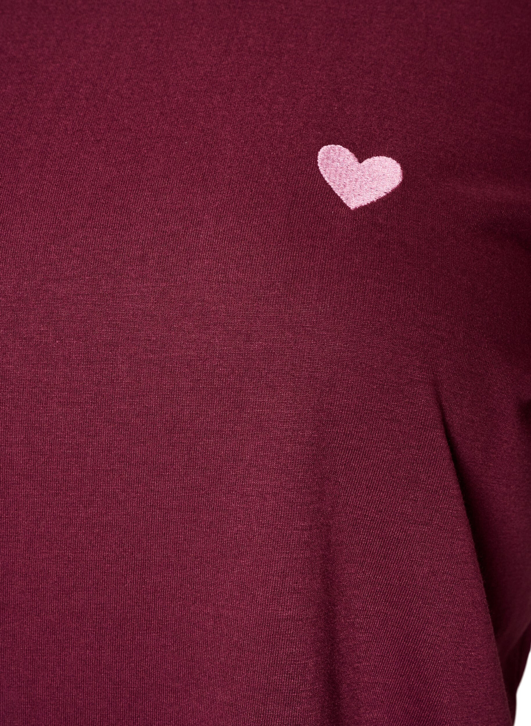 ZizziT-shirt med motiv, R&oslash;d, Packshot image number 2