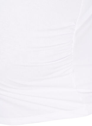 Basis graviditets bluse med lange ærmer, White, Packshot image number 3