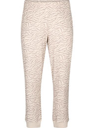 Velourbukser med print, Pink Tint AOP