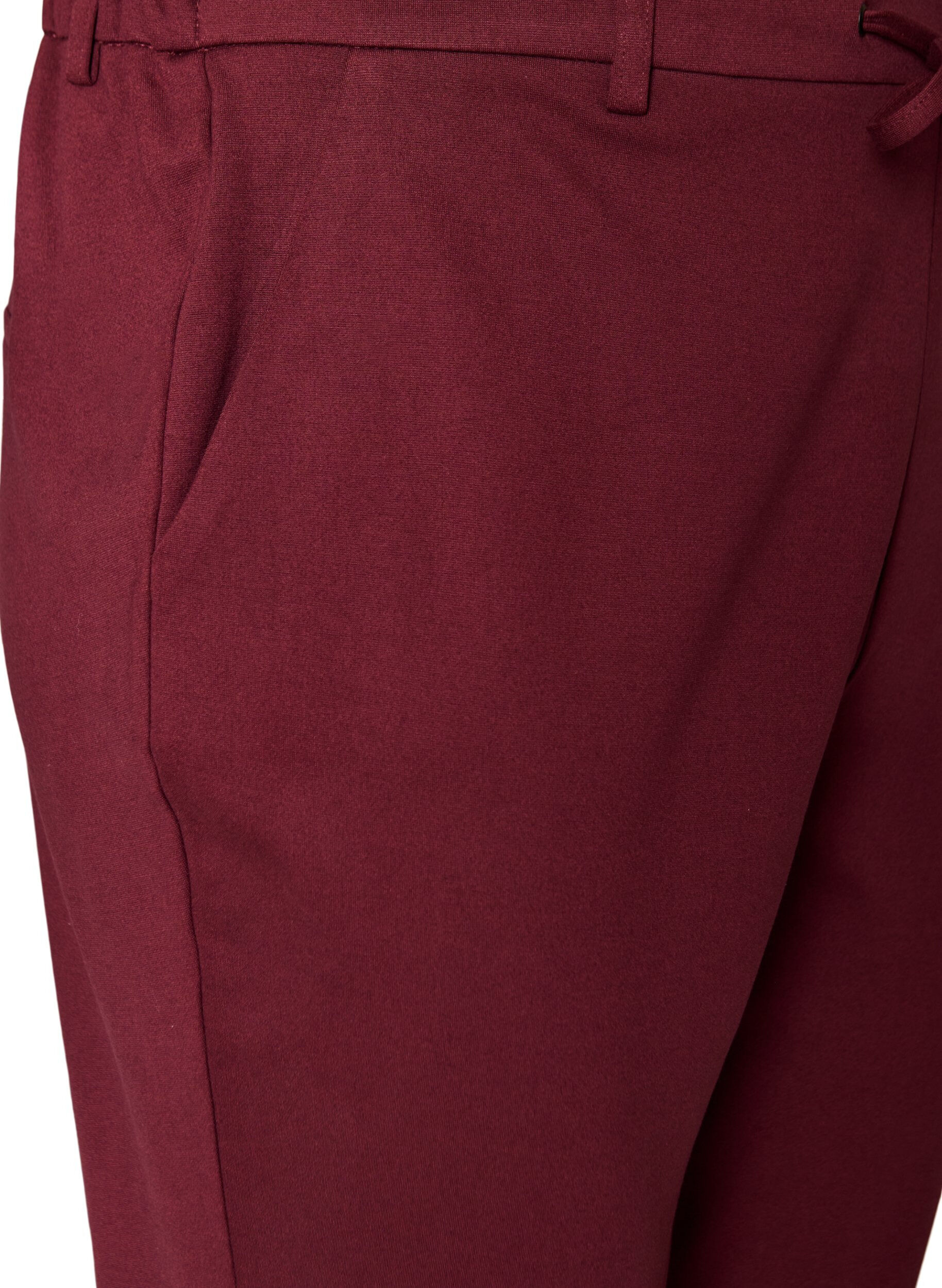 ZizziCropped Maddison bukser, R&oslash;d, Packshot image number 2