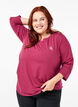Tr&aelig;ningsbluse med 3/4 &aelig;rmer, R&oslash;d, Model image number 0