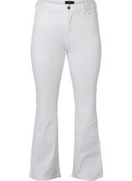 Ellen bootcut jeans med høj talje, White