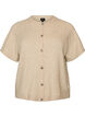 Strik cardigan med korte &aelig;rmer, Beige, Packshot image number 0