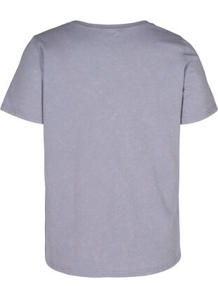 T-shirt med tryk i økologisk bomuld, Silver Bullet acid, Packshot image number 1