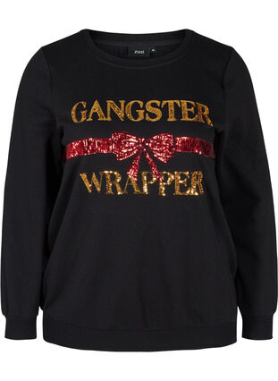 Jule sweatshirt , Black Wrapper , Packshot image number 0