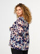 Blomstret bluse med lange ærmer og v-hals, Night Sky AOP Flower, Model image number 1