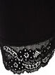 Basis 3/4 leggings med blondekant, Sort, Packshot image number 2