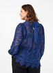 Blonde bluse med sløjfedetalje, Estate Blue, Model image number 1