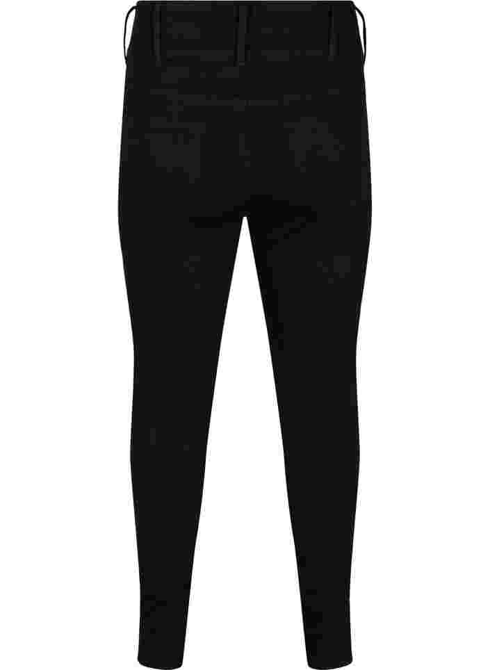 Super slim Bea jeans med ekstra høj talje, Black, Packshot image number 1