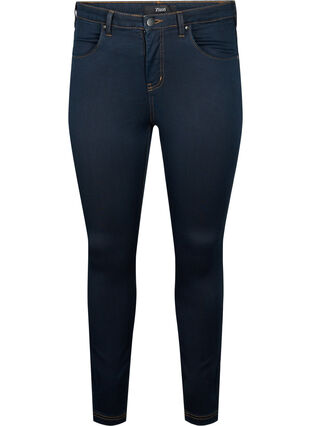 Super slim Amy jeans med høj talje, Tobacco Un, Packshot image number 0