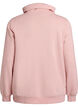 Sweatshirt med h&oslash;j krave og lommer, Lyser&oslash;d, Packshot image number 1