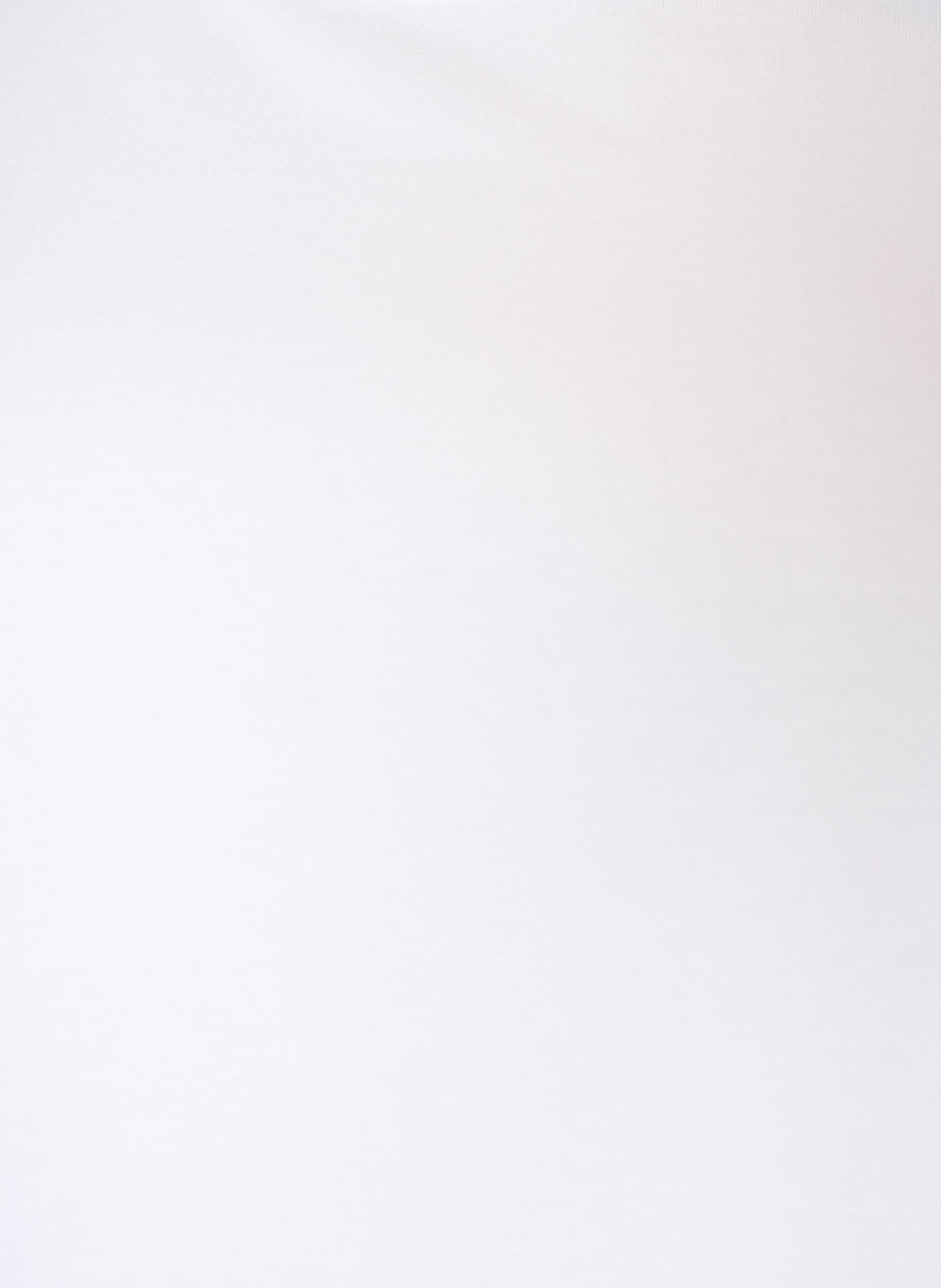 ZizziBoxy T-shirt i bomuld, Hvid, Packshot image number 2