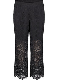 Blondebukser med høj talje og lommer, Sort