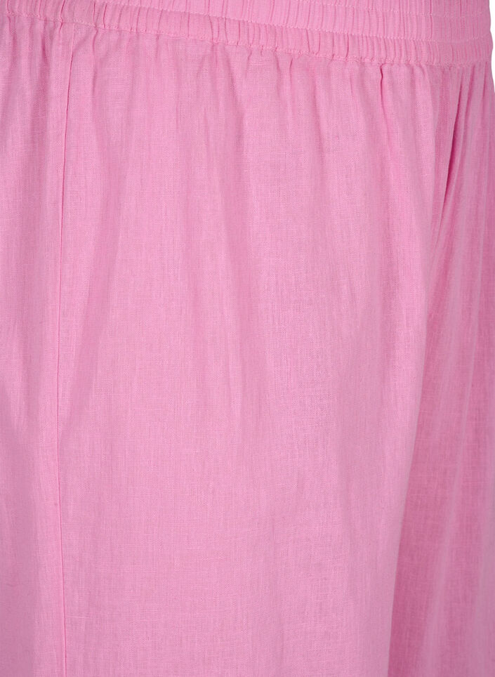 7/8 bukser i bomuldsmix med hør, Rosebloom, Packshot image number 2