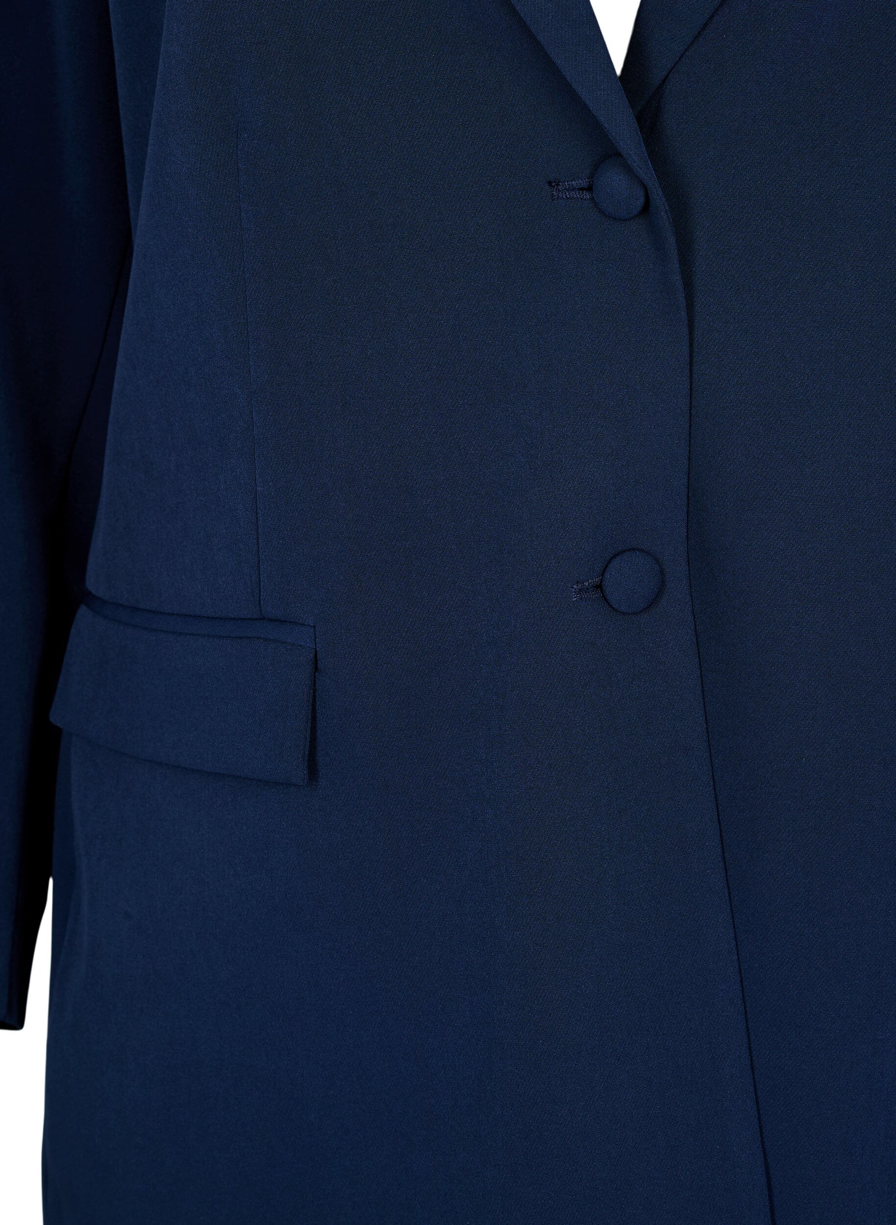 ZizziKlassisk blazer med knaplukning, Bl&aring;, Packshot image number 2