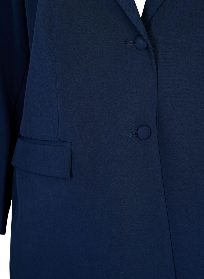 Klassisk blazer med knaplukning, Bl&aring;, Packshot image number 2
