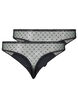 2-pak g-streng med mesh , Black, Packshot image number 1