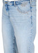 Cropped Vera jeans med nitter, Light blue denim, Packshot image number 2