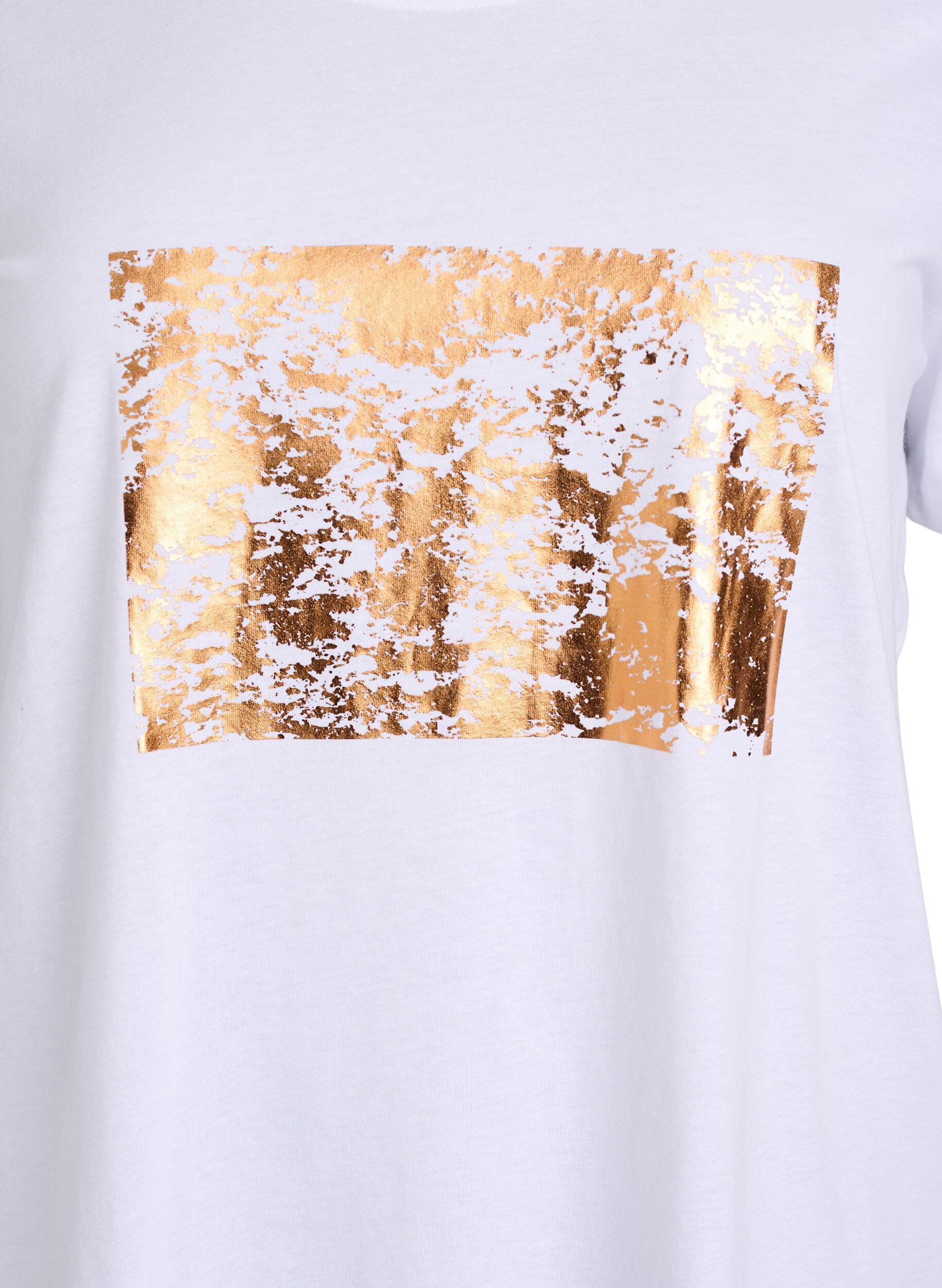 ZizziT-shirt med motiv, Hvid, Packshot image number 2