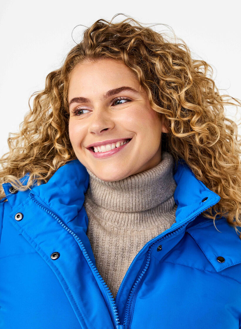 Ribstrikket halsedisse, Silver Mink, Model image number 1