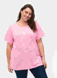 FLASH - T-shirt med motiv, Begonia Pink, Model