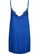 Natkjole i viskose med blondekant, Blå, Packshot image number 1