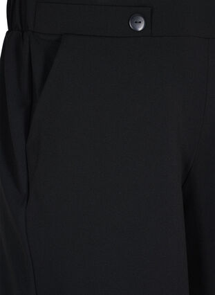 Shorts med lommer og løs pasform, Black, Packshot image number 2