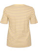 Stribet t-shirt med ribstruktur, Gul, Packshot image number 1