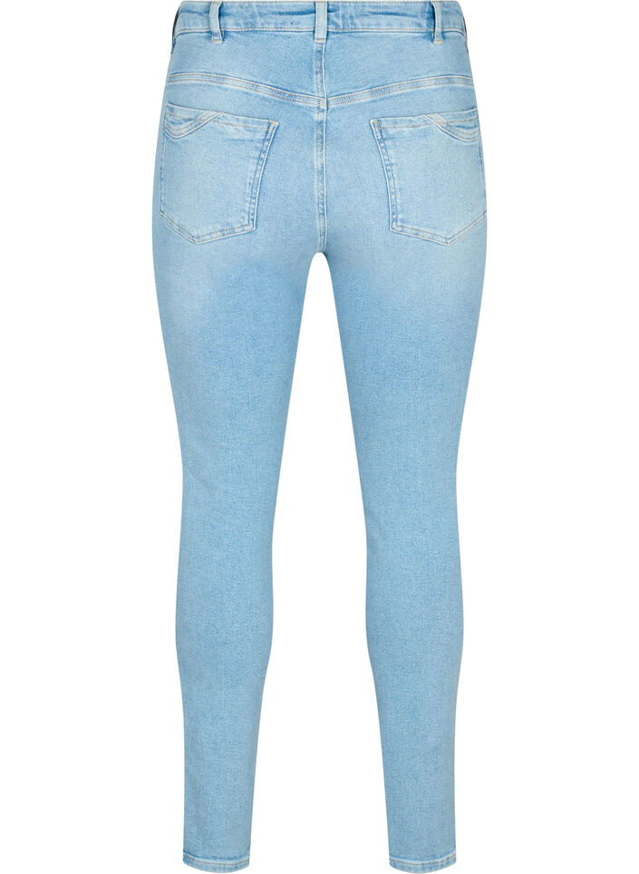 H&oslash;jtaljede Amy jeans med super slim fit, Light blue, Packshot image number 1
