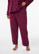 Pyjamasbukser i bomuld med h&oslash;j talje, R&oslash;d, Model image number 2