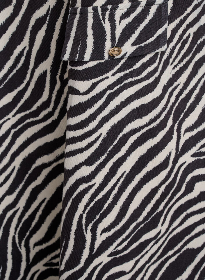 FLASH - Kort kjole med A-snit og 7/8 ærmer, Sort, Packshot image number 3