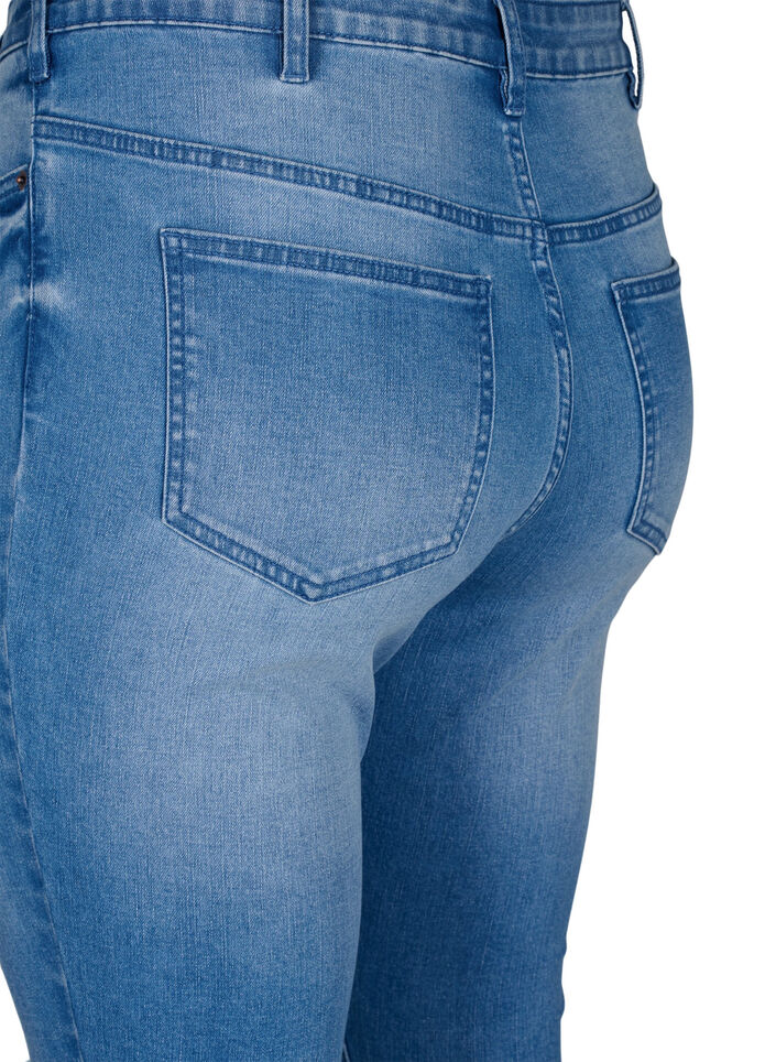 Amy jeans med super slim fit og sliddetaljer, Blå, Packshot image number 4