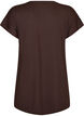 Lang tr&aelig;nings t-shirt, Brun, Packshot image number 1