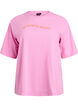 Sporty t-shirt i &oslash;kologisk bomuld, Lyser&oslash;d, Packshot image number 0