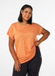 L&oslash;s tr&aelig;nings t-shirt med korte &aelig;rmer, Orange, Model image number 0