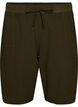 L&oslash;se shorts i bomuld med lommer, Gr&oslash;n, Packshot image number 0