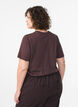 Basis t-shirt i bomuld med rund hals, Brun, Model image number 2